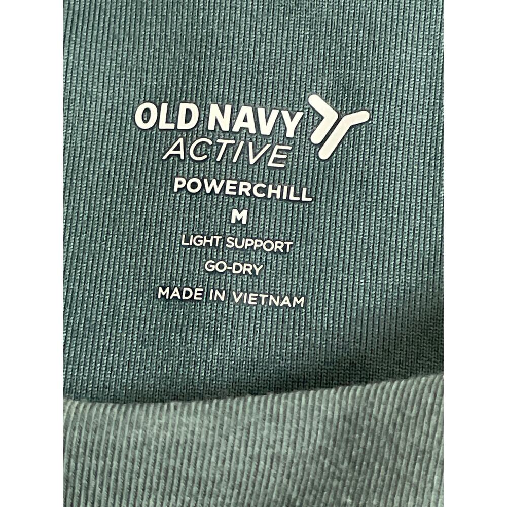 Old Navy Power Chill Green Sleeveless Yoga Athletic Activewear Crop Tank Top M - Picture 5 of 5